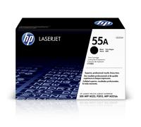 HP CE255A 55A Original LaserJet Toner Cartridge, Black, Single Pack Standard
