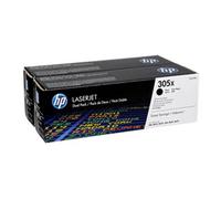 HP Cartucho de tóner 305X (CE410XD) Negro – Pack de 2 Original Alta capacidad