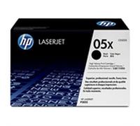 HP 05X CE505XD, Negro, Cartucho Tóner de Alta Capacidad Original, Pack de 2, para impresoras HP LaserJet P2035, P2055, P2030, P2050, P2055D y P2055DN