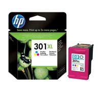 HP Cartucho de tinta original 301XL de alta capacidad Tri-color