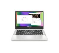 HP Chromebook 14" Portátil, procesador Intel Celeron N4120, gráficos Intel UHD 600, 4 GB de RAM, SSD de 64 GB, Chrome OS (14a-na0226nr, plata mineral)