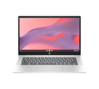 HP Chromebook 14a-nf0001ns - Ordenador portátil de 14" FHD Intel N100, 8GB RAM, 128GB eMMC, ChromeOS Silver - Teclado QWERTY Español, No Convertible, 8GB RAM - 128 GB eMMC
