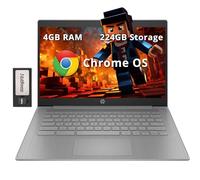 HP Chromebook Laptop HD de 14 Pulgadas para Negocios y Estudiantes, Intel Celeron N4120, 4 GB LPDDR4, 224 GB de Almacenamiento (eMMC de 64 GB + estación de Acoplamiento de 160 GB), gráficos UHD,