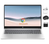 HP Chromebook - Laptop insignia HD de 15.6 pulgadas para negocios estudiantiles, procesador Intel N200 de cuatro núcleos, 8 GB de RAM, 320 GB de almacenamiento (eMMC de 64 GB + tarjeta de 256 GB