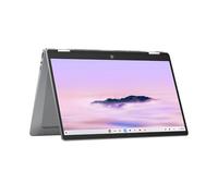 HP Chromebook Plus x360 14b-cd0004ns - Ordenador portátil con la IA de Google 14" FHD Intel Core i3-N305, 8GB RAM, 256GB Flash, Intel UHD, ChromeOS, Cámara FHD Silver - Teclado QWERTY Español