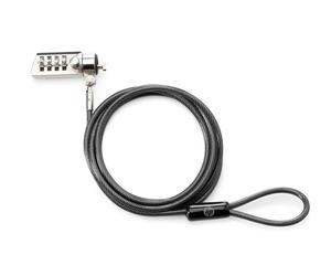 Hp cierre con combinación de - cable antirrobo (negro, cerradura con