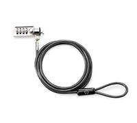 HP Cierre con combinación de - Cable antirrobo (Negro, Cerradura con combinación, Acero galvanizado, 1,83 m, 4,4 mm, 160 g)