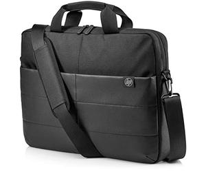 HP Classic Briefcase - Maletín para portátil de hasta 15,6" (Cierre Reforzado, Estructura de Malla, Resistente al Agua), Color Negro
