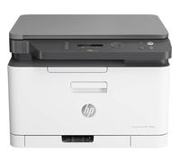 HP Color Laser MFP 178nw 4ZB96A, Impresora Láser Color Multifunción, Imprime, Escanea y Copia, Wi-Fi, Ethernet, USB 2.0 Alta Velocidad, Smart App, Panel de Control LCD, Blanca y Gris