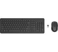 HP 330 Combo de Teclado y Ratón Inalámbricos - (1600 PPP, Puerto USB-A, Indicadores LED, Teclas con Atajos, Windows 10; Windows 11) QWERTY Español, Color Negro