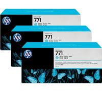 HP CR255A - Pack de 3 cartuchos de tinta HP DesignJet 771, cian claro