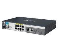 HP E2520-8-PoE Switch - Switch de red (L2, Gestionado, 10, 8, 10, 1000BASE-T, 1000BASE-TX, 100BASE-TX, 10BASE-T, 8000 entradas, 10/100 Mbps) Plata