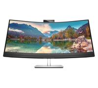 HP E34m G4 Monitor Curvo WQHD USB-C para Conferencias Certificado Zoom, con Webcam 5MP, Altavoces y Carga Laptop