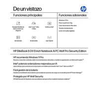 Portátil HP EliteBook 6 G1i 13.3" Intel Core Ultra 7 255U 16GB 512GB SSD AI PC Windows 11 Pro