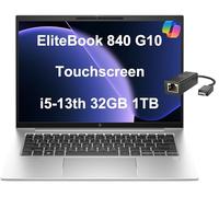 HP EliteBook 840 G10 Business Laptop (pantalla táctil FHD+ de 14 pulgadas, Intel 10-Core i5-1335U (Beat i7-1255U), 32GB DDR5 RAM, 1TB SSD) retroiluminada, huella dactilar, cámara web IR de 5 MP