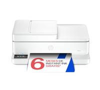 HP Envy 6530e 714P1B, Impresora Multifunción de inyección de Tinta A4 a Color, impresión a Doble Cara automática, hasta 10 ppm, Wi-Fi, ADF, Fax, 6 Meses de impresión Instant Ink, Blanca