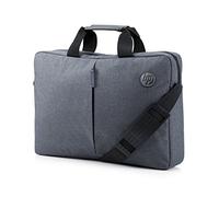 HP Essential Maletín para Portátiles de 15,6" - (Cremallera Superior, Compartimiento Acolchado, Bolsillo Exterior, Correa Ajustable, Protección RFID), Color Gris