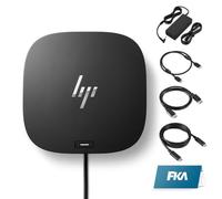 HP - Estación de acoplamiento para portátil con doble monitor y paquete de carga, base HP USB-C G5 con adaptador de CA de 120 W, cable HDMI y DP y cable USB-C (nuevo)