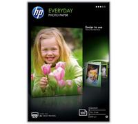 HP Everyday - Papel fotográfico para inyección de tinta (10 x 15 cm, 200 g/m2, 100 hojas), color blanco brillante