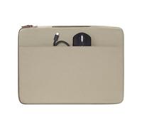 HP Funda Protectora para Portátil 13-14 Pulgadas, Acolchada Antigolpes, Resistente al Agua 600D, con Asa Retráctil y Bolsillo para Accesorios, Compatible con Laptop hasta 14",Color Marrón Claro