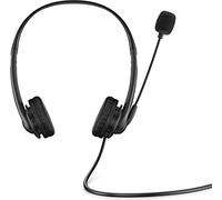 HP G2 Auriculares Estéreo USB-A - (Micrófono Flexible, Cancelación de Ruido, Correa Ajustable, Conexión USB-A, Certificado Chromebook), Color Negro