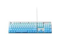HP GK400F - Teclado mecánico con cable para juegos de escritorio y portátil (azul)