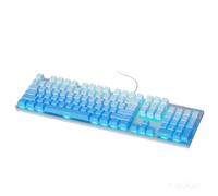 HP GK400F - Teclado mecánico para juegos con cable, interruptor marrón | Tamaño completo anti-ghosting | Teclas ABS de panel de metal | Diseño ergonómico para oficina y juegos de PC | Teclado de