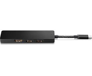 HP Gonzo 2 Alámbrico USB 3.0 (3.1 Gen 1) Type-C Negro - Base (Alámbrico, USB 3.0 (3.1 Gen 1) Type-C, Negro)