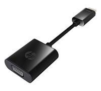 HP HDMI to VGA Adapter Negro - Adaptador para cable (HDMI, VGA, Male connector / Female connector, Negro)