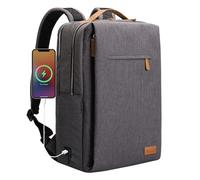 Hp hope Mochila de trabajo para hombre, mochila impermeable para mujer para mochila escolar para portátil de 15,6 pulgadas con puerto de carga USB, mochila antirrobo de 22 litros para viajes de