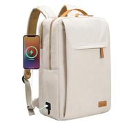 Hp hope Mochila de trabajo para hombre, mochila impermeable para mujer para mochila escolar para portátil de 15,6 pulgadas con puerto de carga USB, mochila antirrobo de 22 litros para viajes de