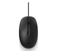 Ratón HP 125/ Hasta 1200 DPI/ Negro