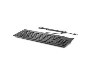 HP HP teclado Business Slim Smartcard Teclado con un lector de tarjetas inteligente y conexión USB con largo cable de 1,8 m para moverlo sin problemas en