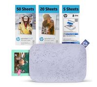 HP Impresora fotográfica instantánea Sprocket de 2x3 para Smartphones (Paquete de 75 Hojas) - Impresora móvil inalámbrica a Color, portátil y con Bluetooth (Morada) Fotos con Reverso Adhesivo Zink