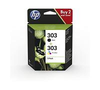 HP Inc 303XL Original - Paquete de 2 Cartuchos de Tinta, Negro/ Tricolor, Alto rendimiento (XL)