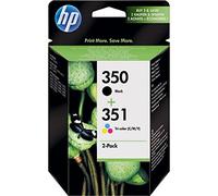 HP Pack de ahorro de 2 cartuchos de tinta original 350 negro/351 tricolor