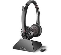 POLY Savi 8220 UC DECT 1880-1900 MHz USB-A Headset Inalámbrico Diadema Oficina/Centro de llamadas Bluetooth Base de carga Negro