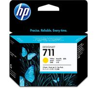 HP Cartucho de tinta No. 711 (CZ136A) Amarillo – Tripack – Exp. 09/2024