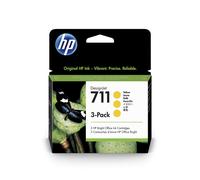 HP Ink Yellow No.711 - Pack de 3 Cartuchos CZ136A