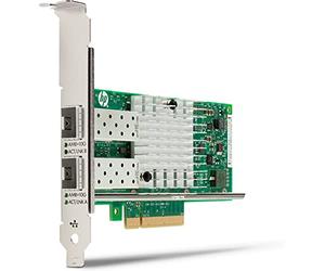 HP Intel X550 10GBASE-T Dual Port NIC Ethernet 10000 Mbit/s Interno - Accesorio de red (Interno, Alámbrico, Ethernet, 10000 Mbit/s, Verde, Plata)