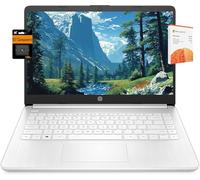 HP Laptop 14 (Micro-Edge de 14 pulgadas, Intel N4120, 16 GB de RAM, 192 GB (64 GB eMMC+128 GB SD), Microsoft 365 de 11 horas, batería de larga duración, bisel estrecho, cámara web, WiFi, Win 11 Home