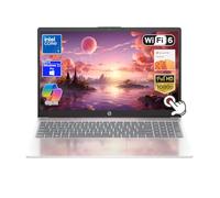 HP Laptop con pantalla táctil de 15.6 pulgadas, Intel Core 5 120U, pantalla FHD (1920 x 1200), Wi-Fi 6, cámara web, Windows 11 Pro Copilot, con Office 365 (16 GB de RAM | SSD PCIe de 1 TB)