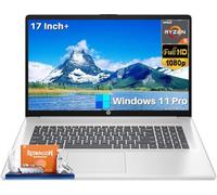 HP Laptop de 17 pulgadas 2026 para estudiantes de negocios, AMD Ryzen 5 7430U, pantalla antirreflejos FHD IPS de 17.3 pulgadas, 32 GB de RAM, SSD de 1 TB, llave de copiloto, Wi-Fi 6, batería de larga