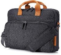 HP Maletin ENVY URBAN Portatil 15,6 Pulgadas 3KJ73AA Resistente al agua Color Gris/Cuero