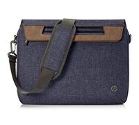 HP Maletín Renew Slim para Portátiteles de hasta 14" - (Correa Ajustable, Tejido Reciclado, Bolsillos Internos y Externos),Color Azul Marino