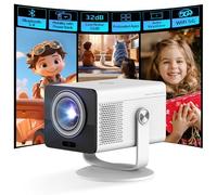 HP MC400 Mini proyector Inteligente portátil con WiFi y Bluetooth, Soporte 4K de Corto Alcance y 1080p, Espejo de Pantalla inalámbrico, aplicación y Altavoz Integrados, Alimentado por USB-C