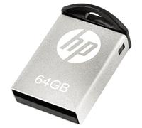 HP Memoria USB GB USB 2.0 Super Mini Metal, a Prueba de Golpes, a Prueba de Salpicaduras, a Prueba de Polvo, Discos Flash Drives v222 W hpfd222 W - 64, Color Plata