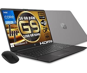 HP Notebook 250 G9 modelo 2023, PC portátil gris, Intel Core i7 1255U 12Th Gen 4,7 GHz, RAM 16 GB, SSD 1256 GB, pantalla 15,6 pulgadas Full HD, Win 11 Pro,