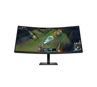 HP OMEN 34c G2 - Monitor Gaming Curvo de 34" WQHD 3440 x 1440 a 180 Hz, 21:9, 1ms, HDMI, Antirreflejo, Compatible con Consolas, 1800R, Altavoces, Altura e Inclinación Ajustable Negro, 180Hz