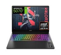 HP OMEN MAX 16-ak0007ns - Ordenador Portátil Gaming de 16" 2.5K 240Hz Ryzen AI 9 HX 375, 32GB RAM, 1 TB, NVIDIA GeForce RTX 5070 TI 12GB, Windows 11, WiFi 7 Negro - Teclado QWERTY Español